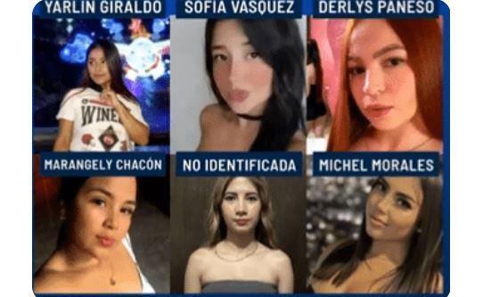Las colombianas fueron identificadas