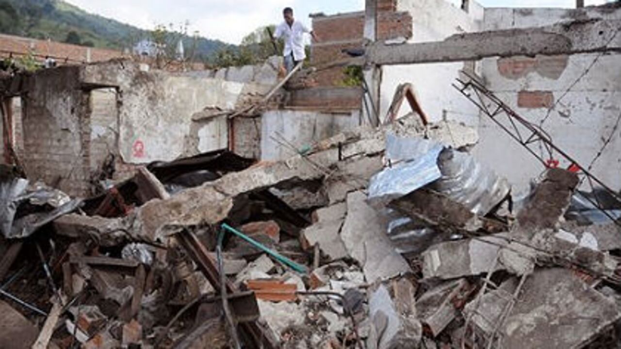 El municipio de Toribío (Cauca) fue atacado el pasado sábado por las Farc, con una 'chiva' bomba.
