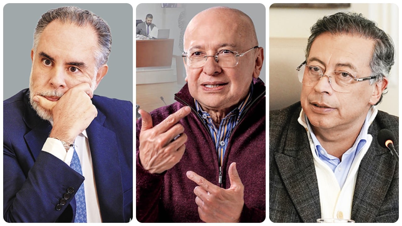 Armando Benedetti, Eduardo Montealegre y Gustavo Petro.