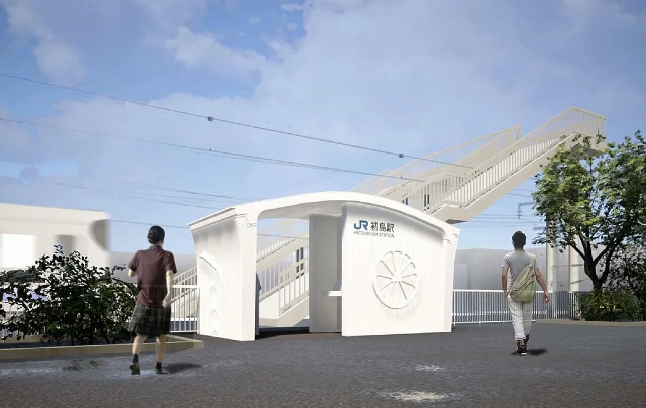 Japón construye una estación de tren en 3D