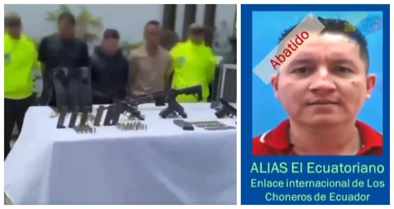 Jortman Robinson Suárez Molina, alias El Ecuatoriano, fue dado de baja en Llanogrande en un operativo de la Dijín.