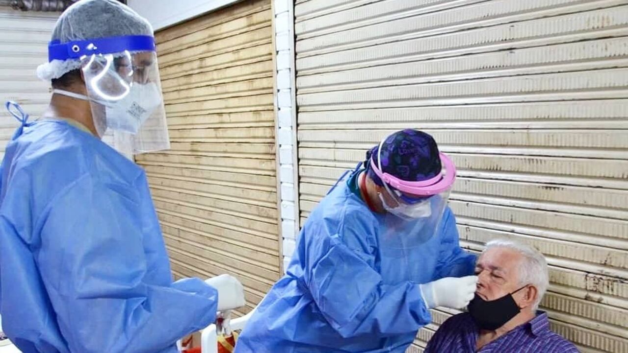 Pruebas de coronavirus en las calles de Valledupar.