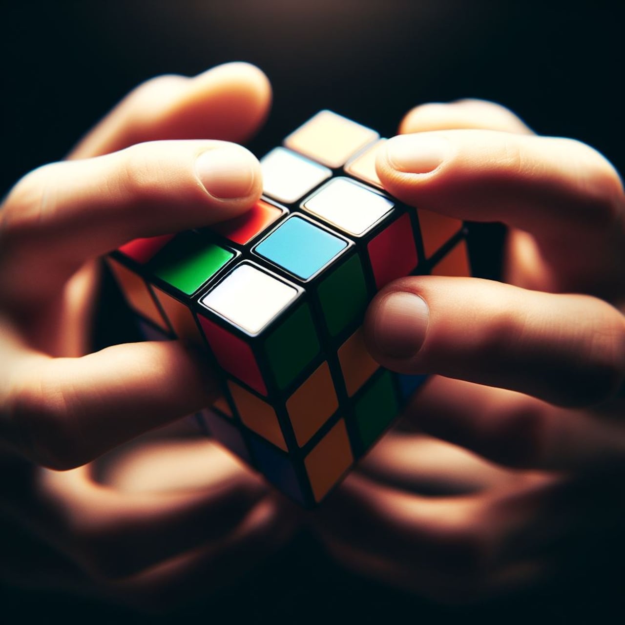 Para resolver el cubo rubik se necesita concentración y paciencia.