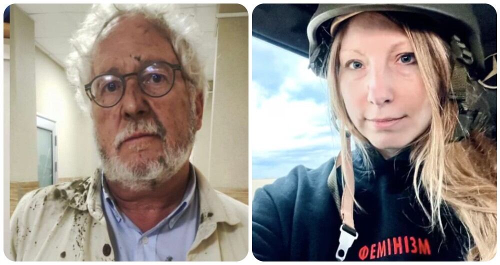 Héctor Abad y Victoria Amelina