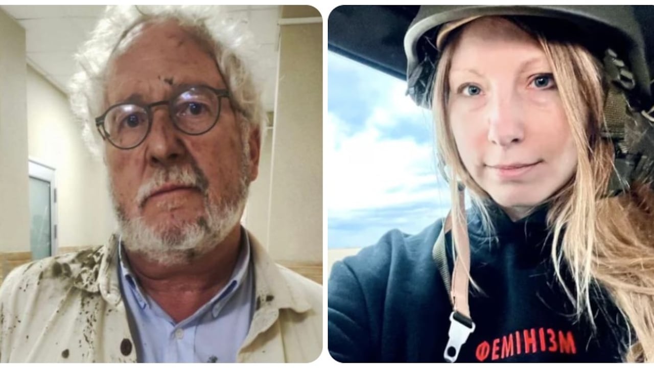 Héctor Abad y Victoria Amelina