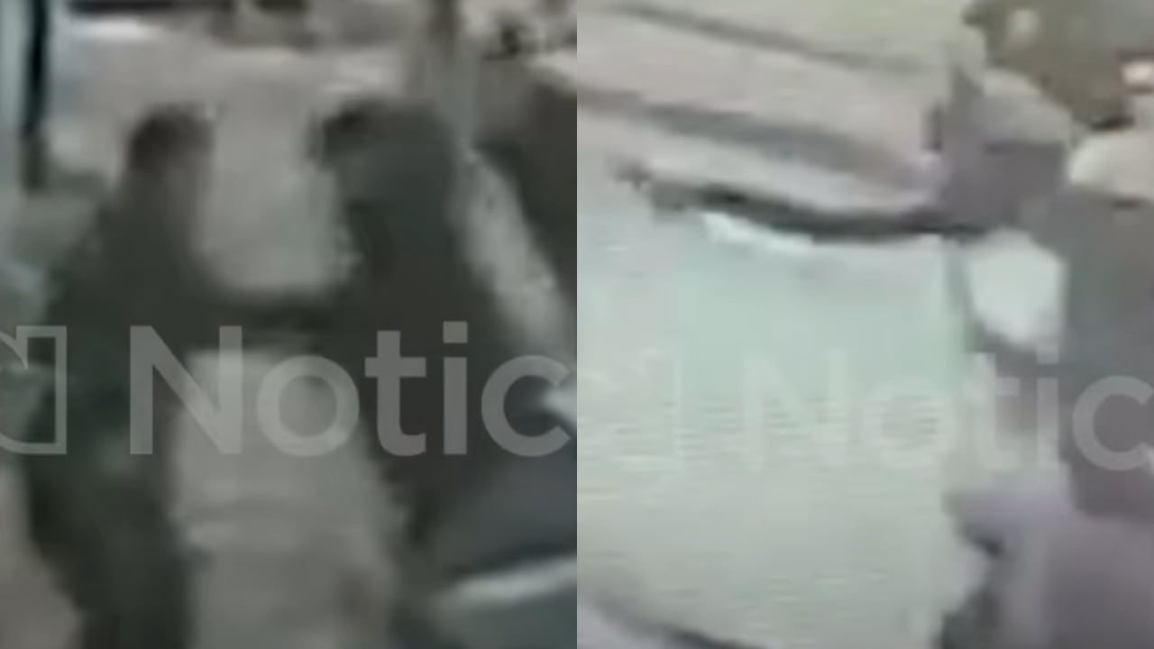 Este es el momento exacto en el que el sicario acciona su arma de fuego en repetidas oportunidades.