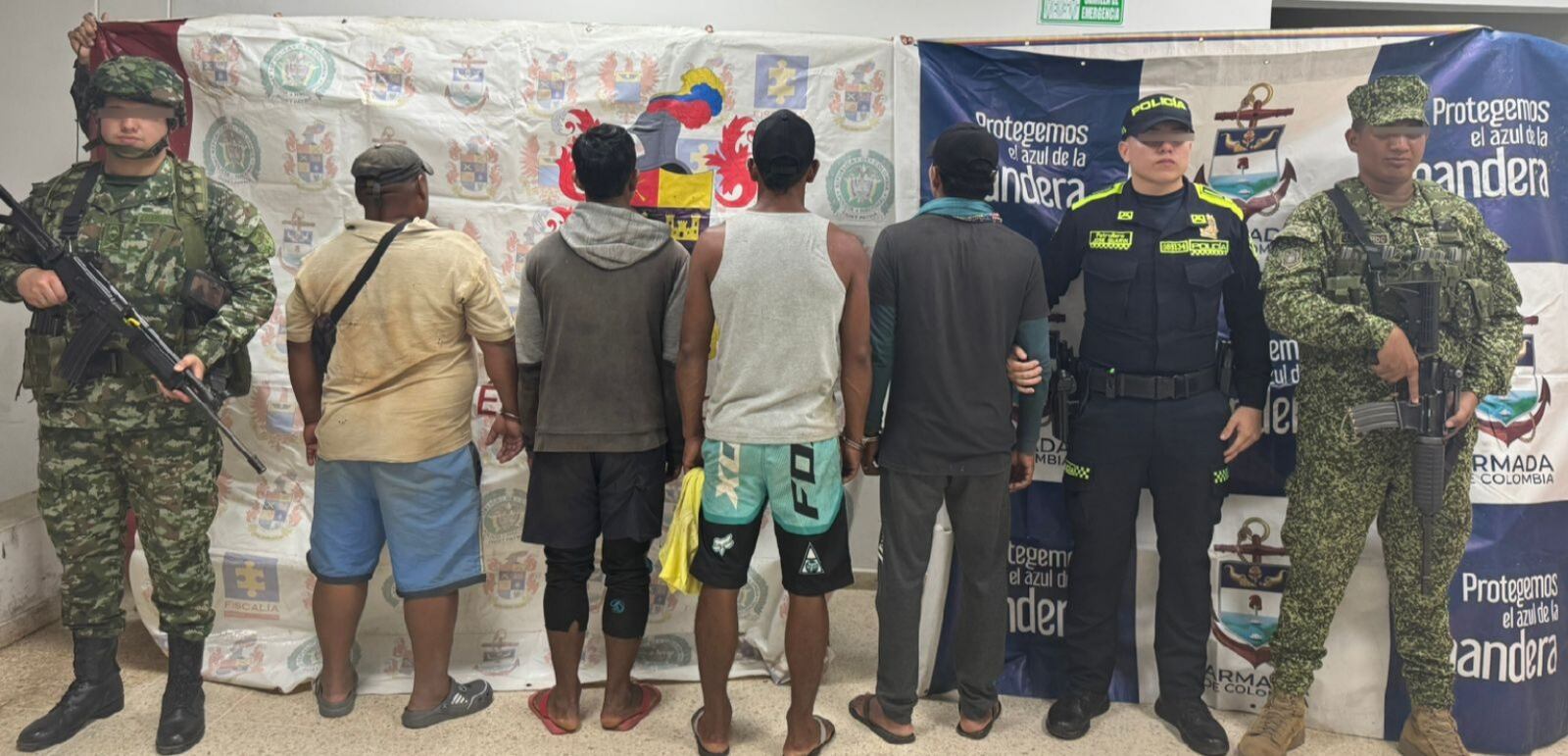 Armada capturó a siete personas en Guainía por minería ilegal.