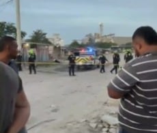 Sitio del ataque armado en el barrio Bendición de Dios.