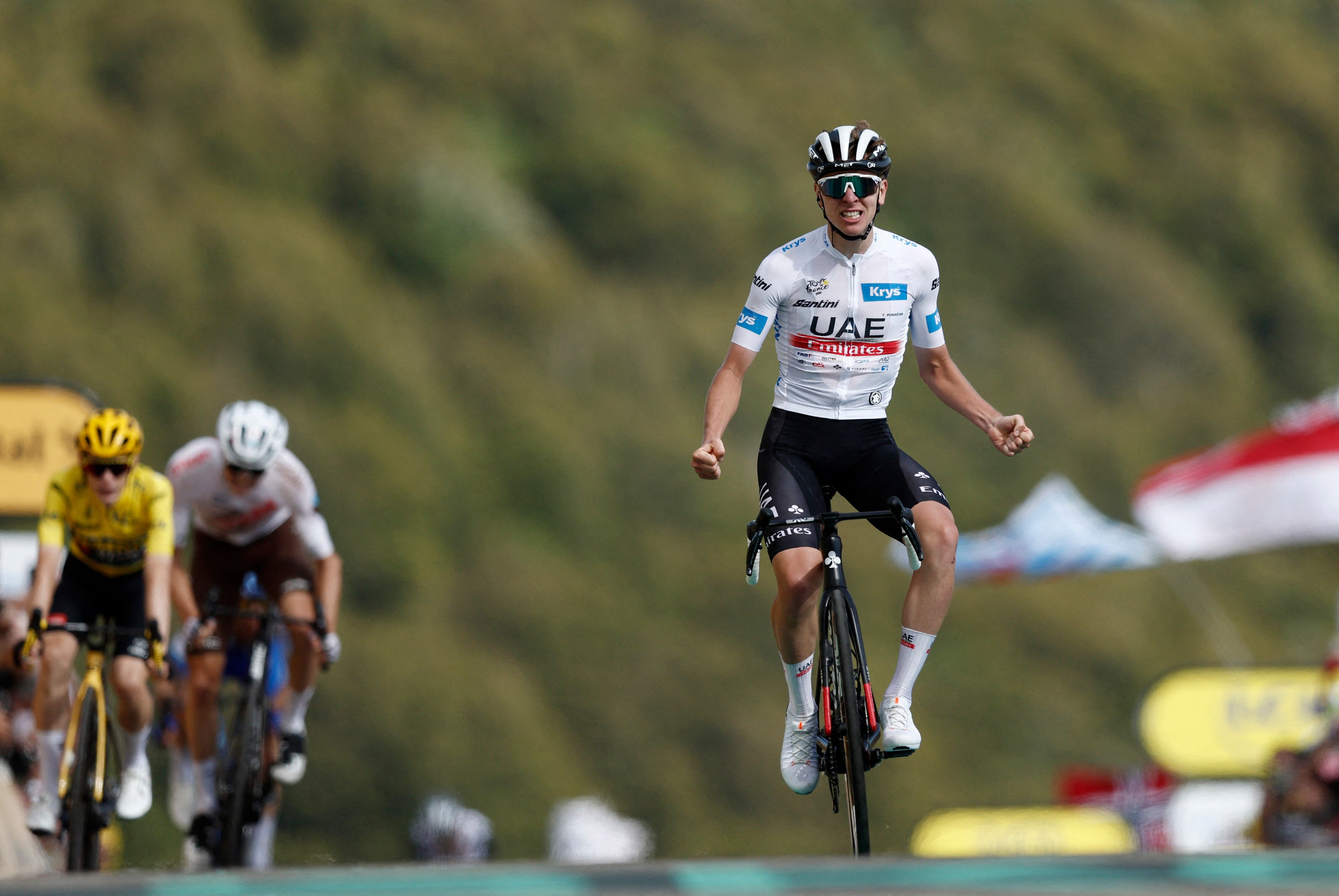 Tadej Pogacar, ganador de la etapa 20