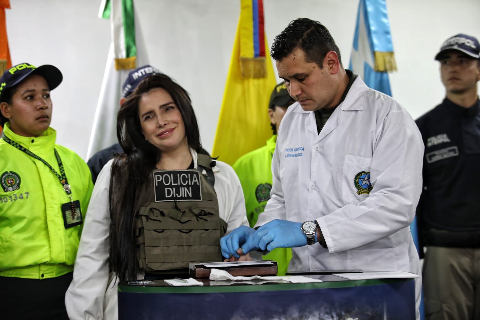 Aida Merlano  llegada su deportación de Venezuela