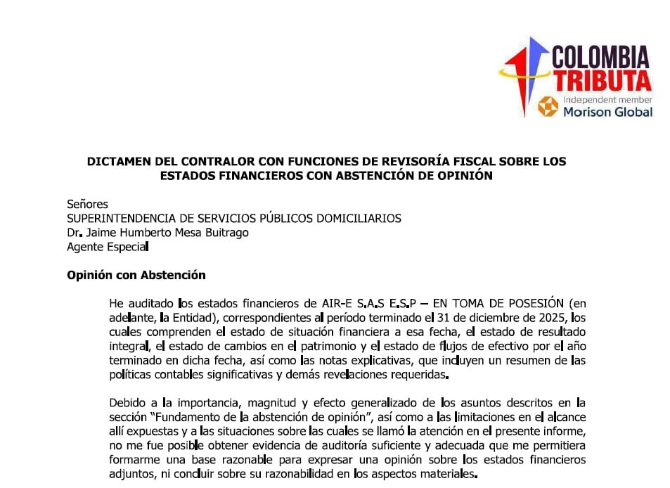 Auditoria a Air-e