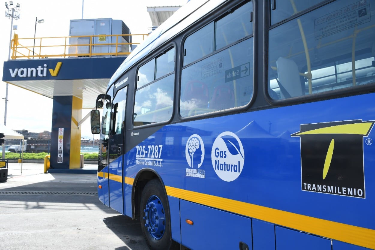 Más de 600.000 vehículos en Colombia se movilizan usando Gas Vehicular como combustible, entre ellos 1.052 del sistema de Transmilenio.