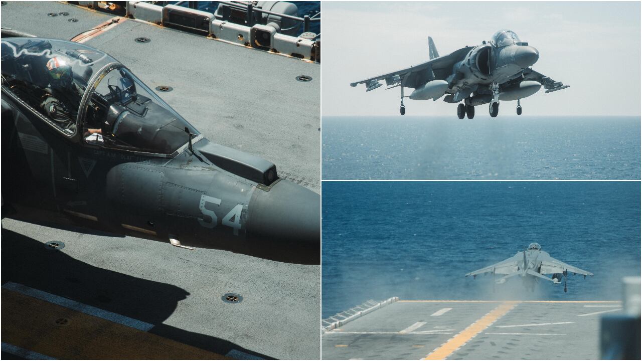 Las imágenes de los U.S. Marines dando cuenta de su despliegue por el mar Caribe.