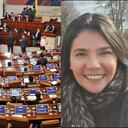 La exasesora de comunicaciones de Petro María Antonia Pardo (der.) y la representante a la Cámara por los verdes Katherine Miranda.