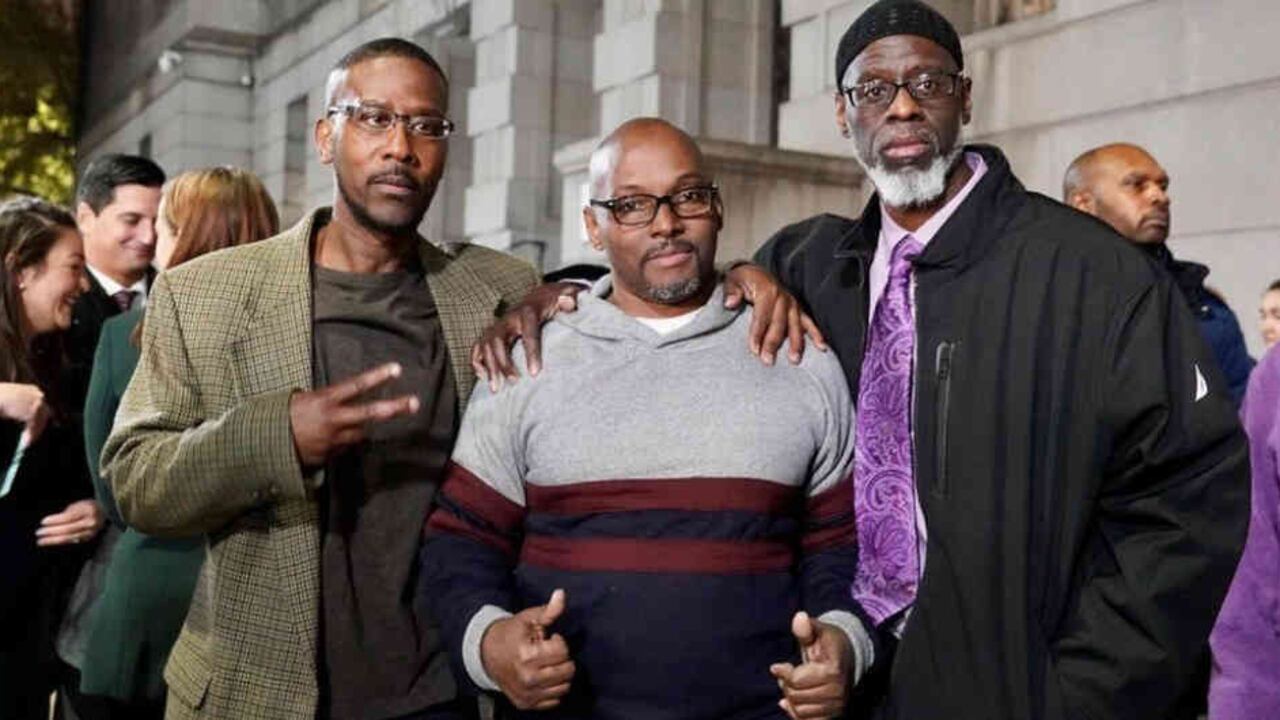Alfred Chestnut, Andrew Stewart y Ransom Watkins (de izquierda a derecha) fueron sentenciados de adolescentes. Foto:AFP/BBC