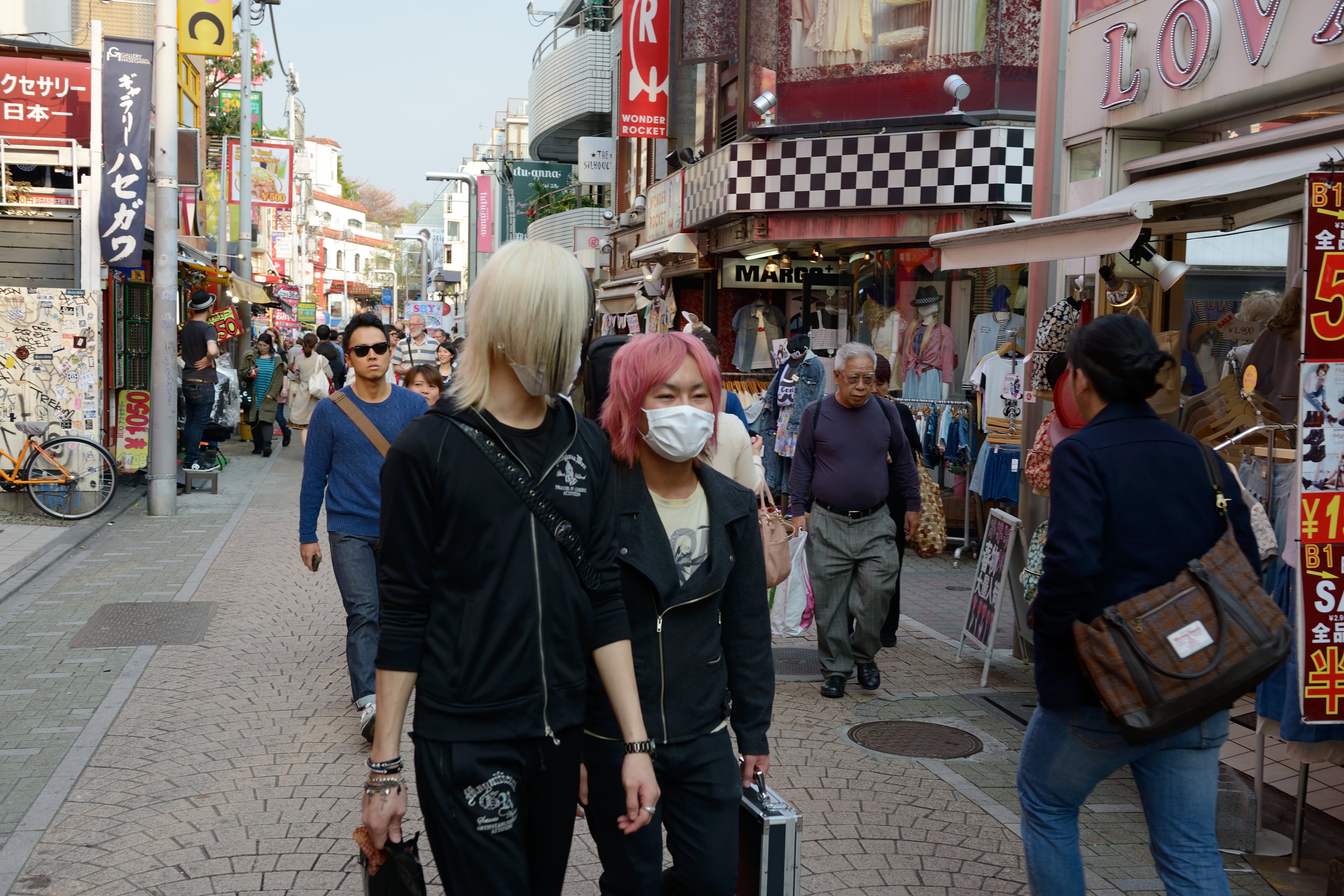 Moda callejera adolescente, distrito de Harajuku