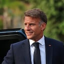 El presidente francés, Emmanuel Macron, asiste a una ceremonia que conmemora el 82.º aniversario de la Operación Dragoon, el desembarco aliado en Provenza durante la Segunda Guerra Mundial.