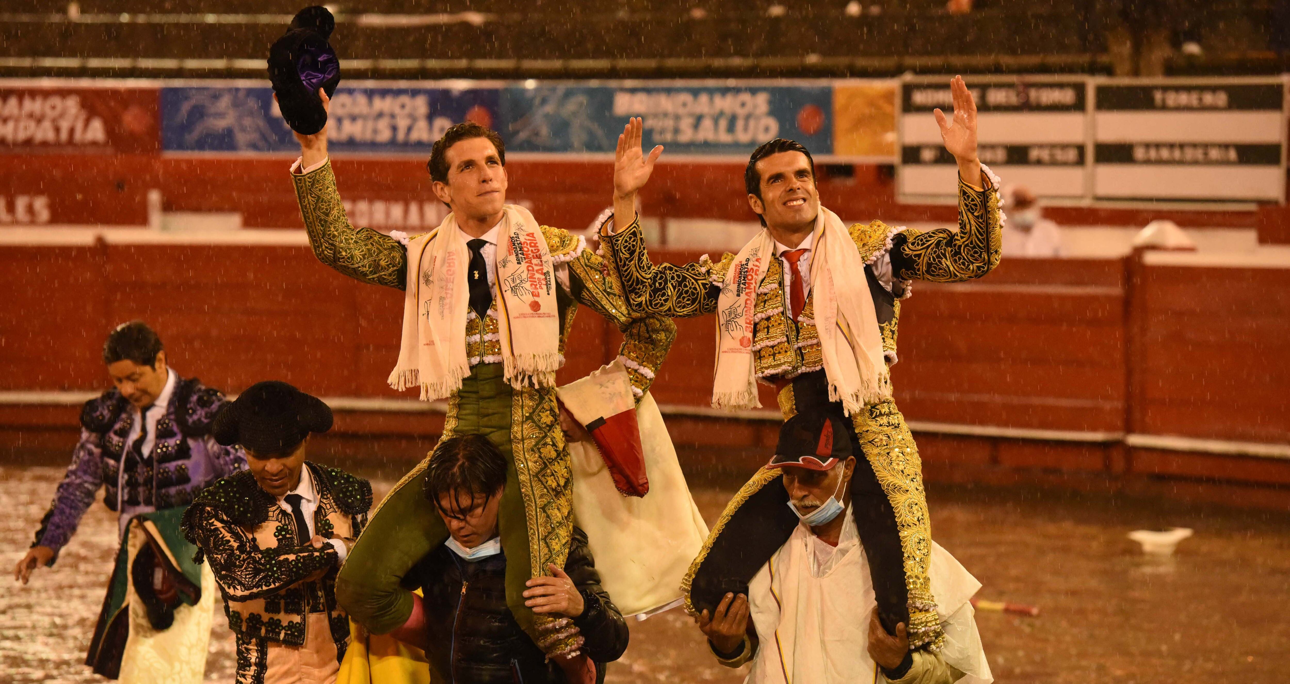 Ginés Marín y Emilio de Justo . Manizales, 6 de enero de 2022.