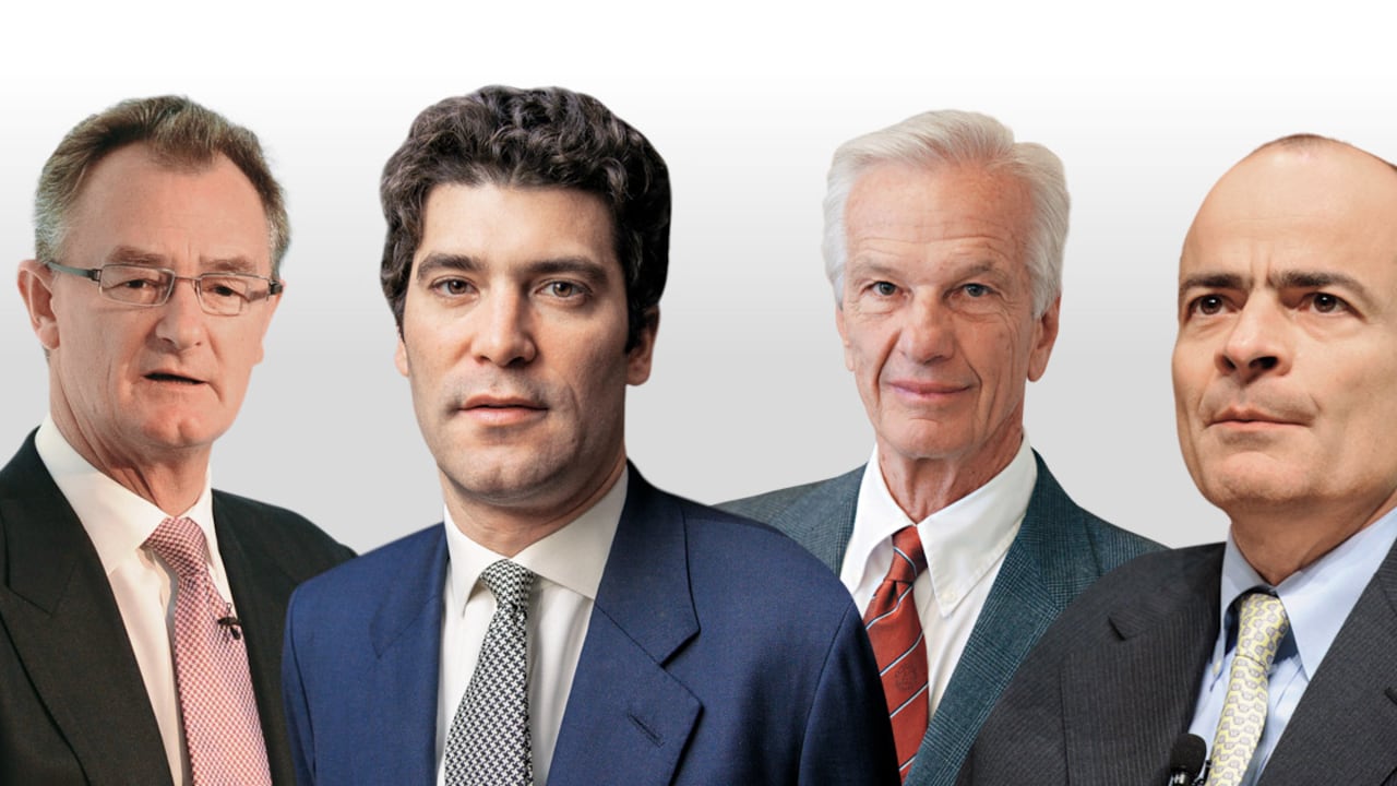 Alan Clark CEO de SABMiller - Alejandro Santo Domingo Accionista de SABMiller - Jorge Paulo Lemann Accionista de AB InBev - Carlos Brito CEO de AB InBev