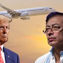 Donald Trump Gustavo Petro Avión