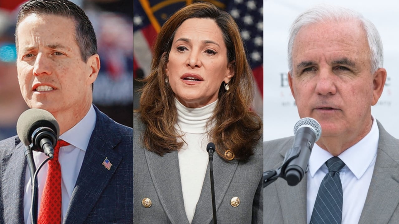 Bernie Moreno, María Elvira Salazar y Carlos Giménez.