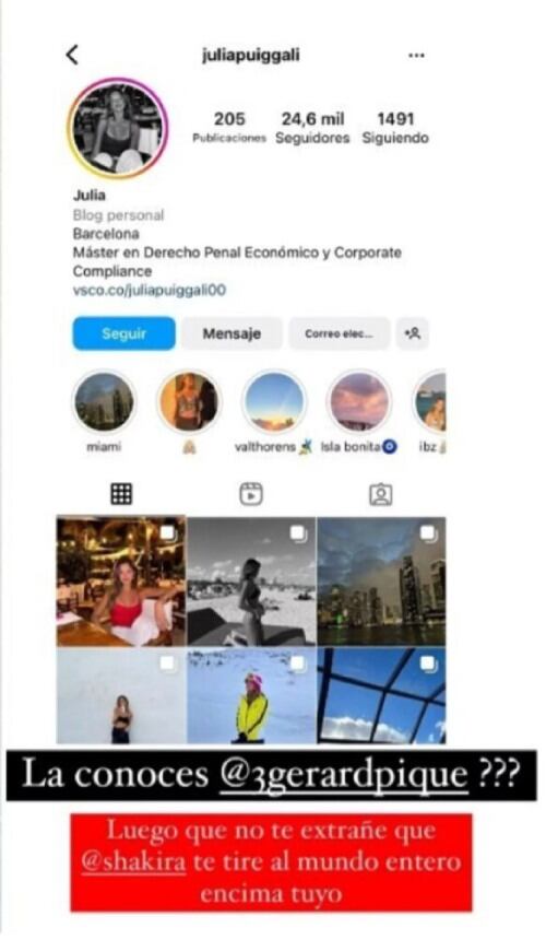 El reportero compartió una imagen que luego eliminó de su cuenta oficial de Instagram.