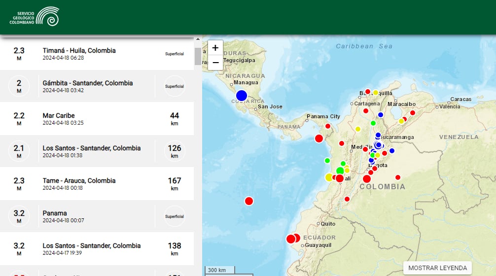 El departamento de Santander es la región del país donde más tiembla.