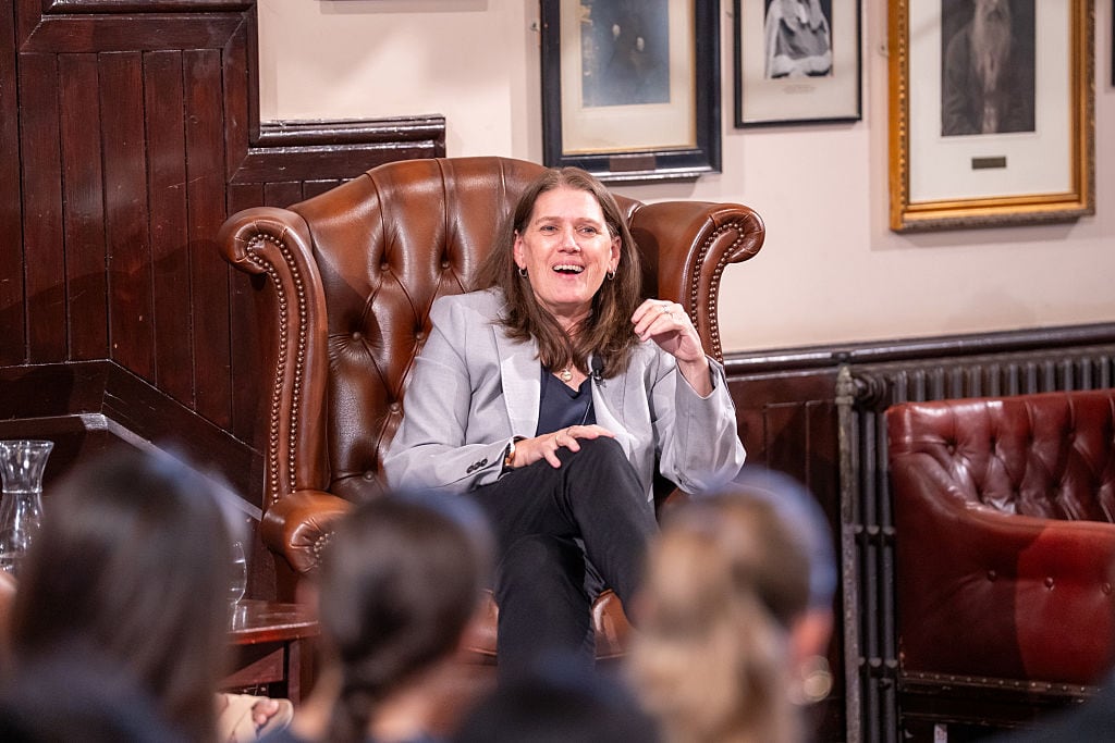 CAMBRIDGE, CAMBRIDGESHIRE - MAY 25: Mary Trump speaks at The Cambridge Union on May 25, 2025 in Cambridge, Cambridgeshire. (Photo by Nordin Catic/Getty Images for The Cambridge Union)
