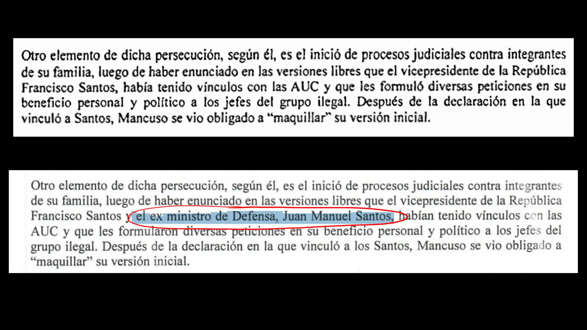 Pruebas Alvaro Uribe