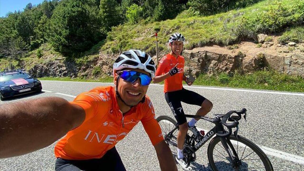 Brandon Rivera y Egan Bernal