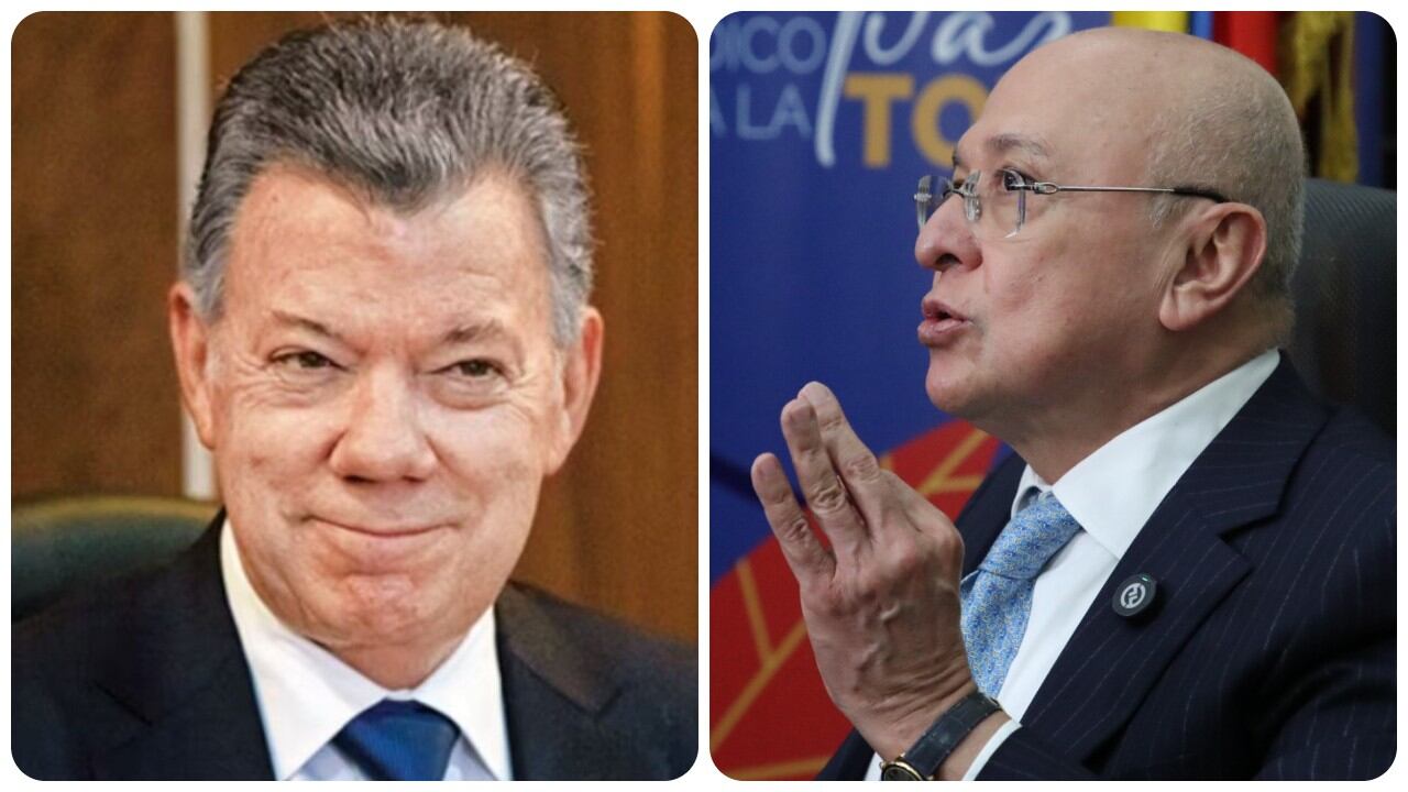 Juan Manuel Santos y Eduardo Montealegre.