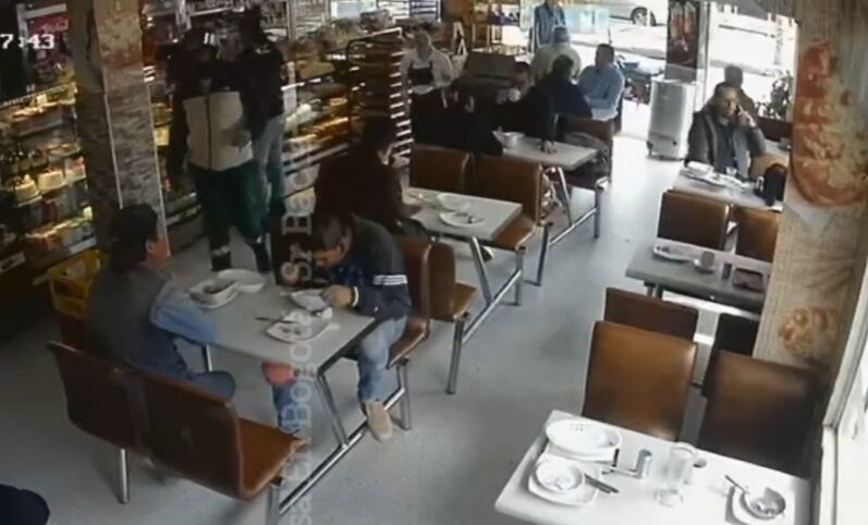 Momentos previos al asesinato.