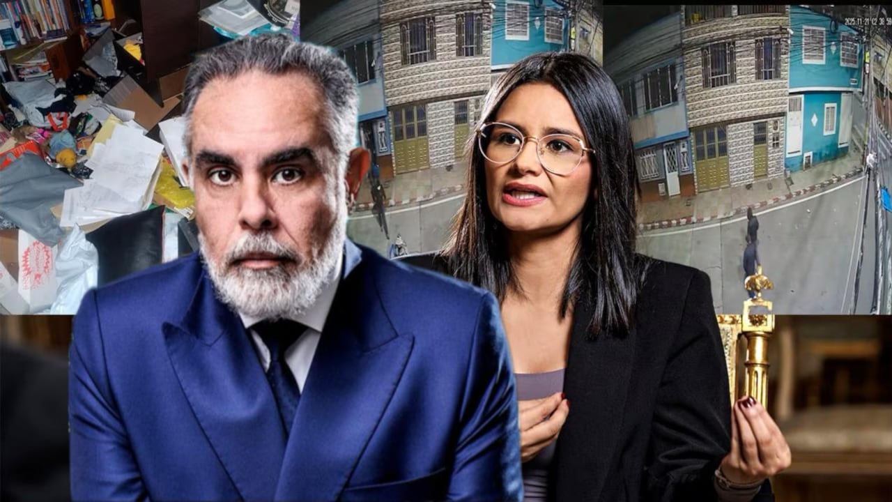 Ministro del Interior, Armando Benedetti, y la directora saliente del Dapre, Angie Rodríguez