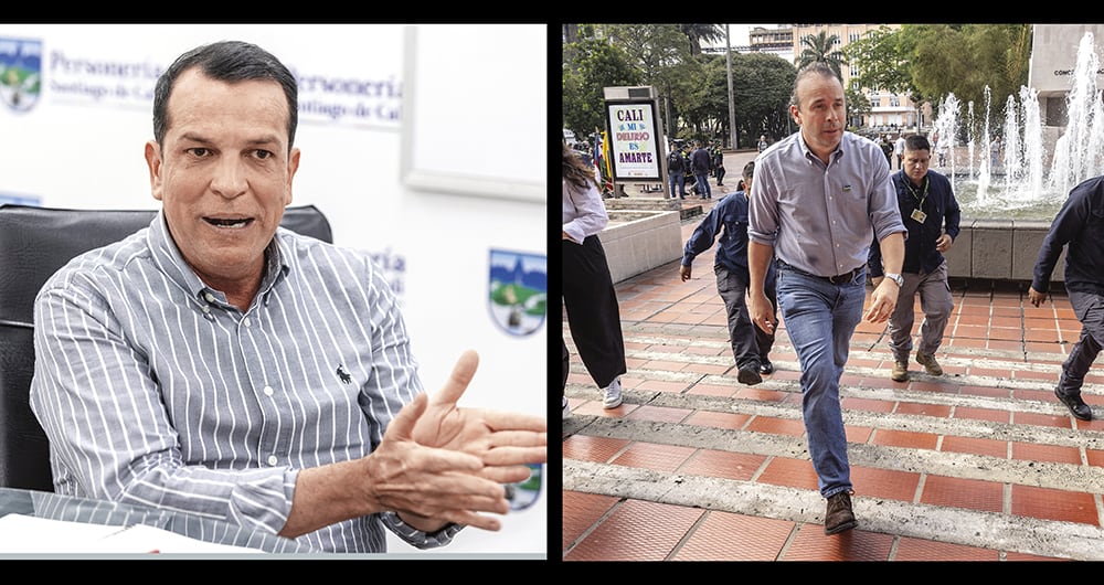 El personero de Cali, Gerardo Mendoza, y el alcalde de la capital del Valle del Cauca, Alejandro Eder, advierten por la escasez de recursos para blindar a la ciudad de la violencia.