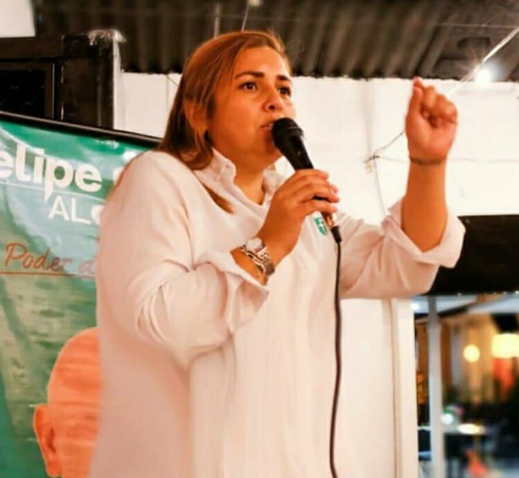 Rafaela Cortés Zambrano, esposa de Felipe Carreño.