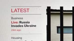 Bloomberg publicó artículo asegurando que Rusia invadió Ucrania.