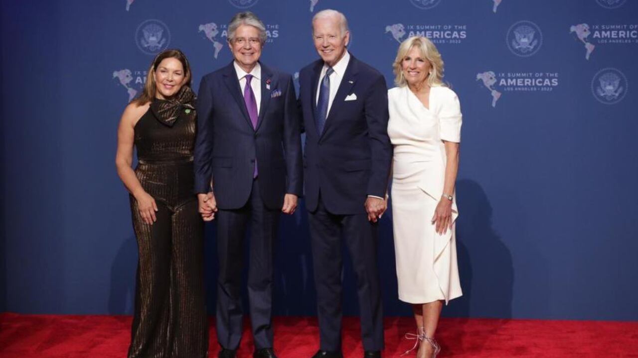 Guillermo Lasso, presidente de Ecuador, se encontró con su homólogo de Estados Unidos, Joe Biden, en la Cumbre de las Américas