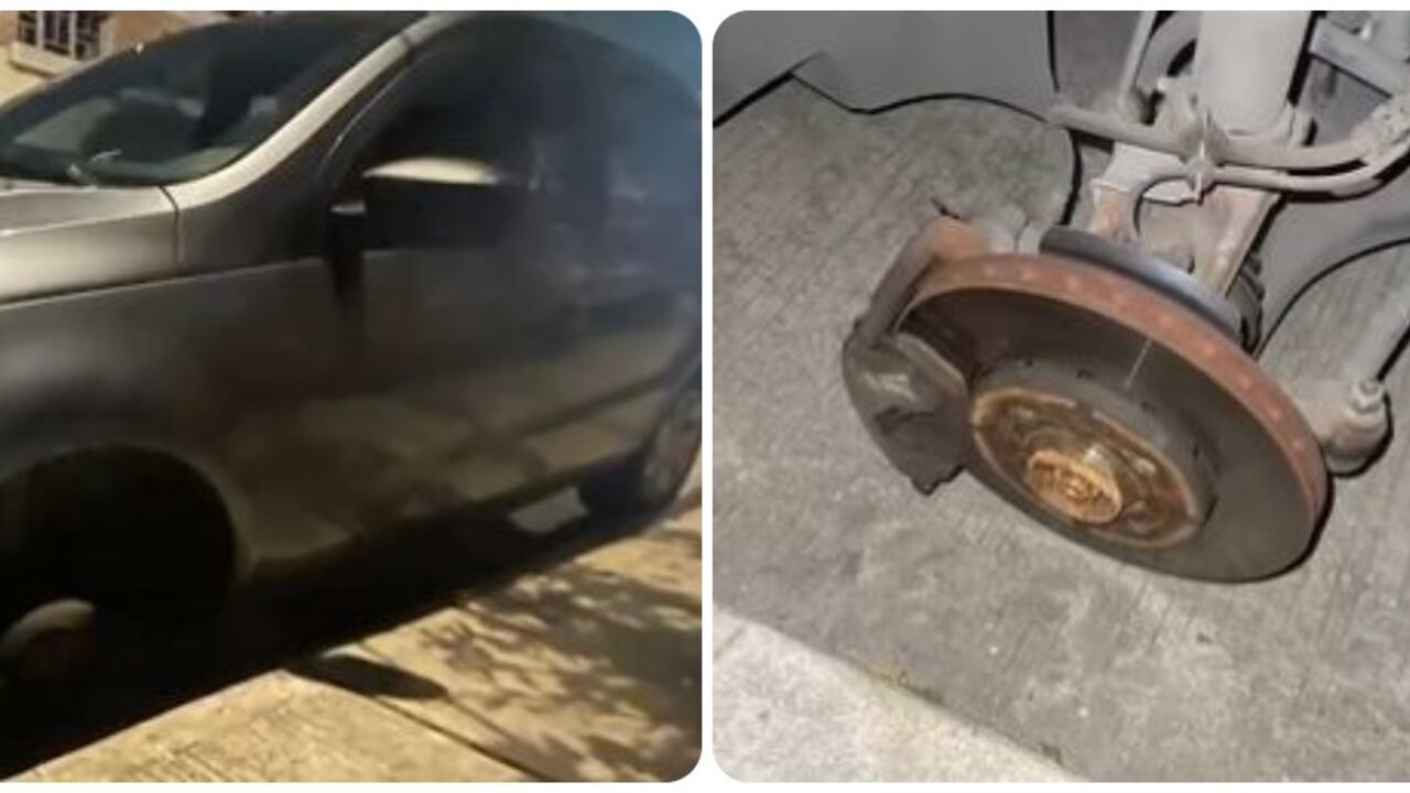 Delincuentes robaron tres llantas del carro de una integrante del equipo de trabajo del candidato.