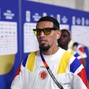 KANSAS CITY, MISSOURI - JULY 03: Daniel Munoz #2 of Colombia arrives before the FIFA World Cup 2026 Round of 32 match between Colombia and Ghana at Kansas City Stadium on July 03, 2026 in Kansas City, Missouri. (Photo by Luke Hales/Getty Images)