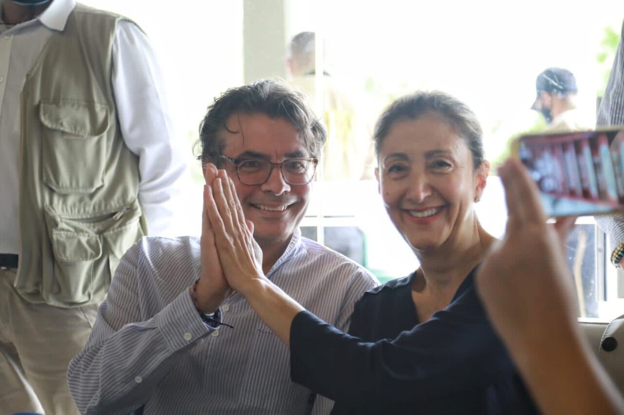 Alejandro Gaviria e Íngrid Betancourt, en Barranquilla