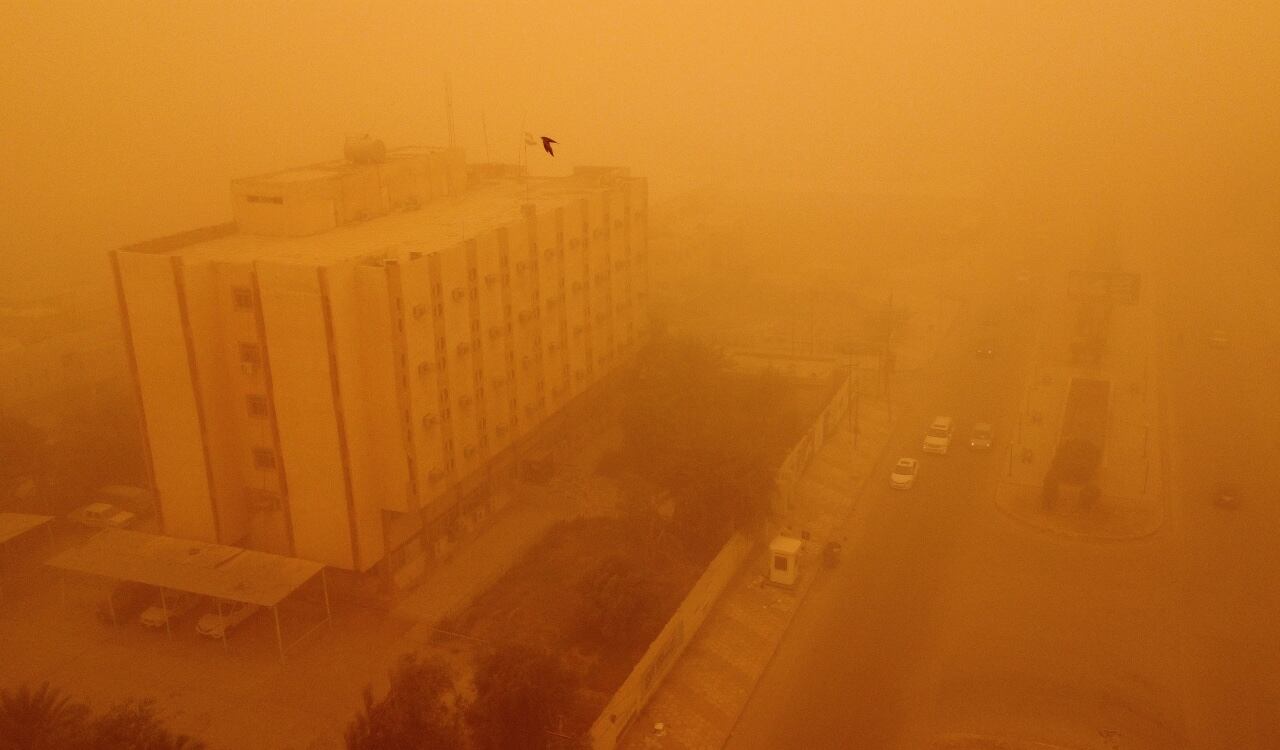 La tormenta de arena está causando varios estragos en las ciudades de Irak