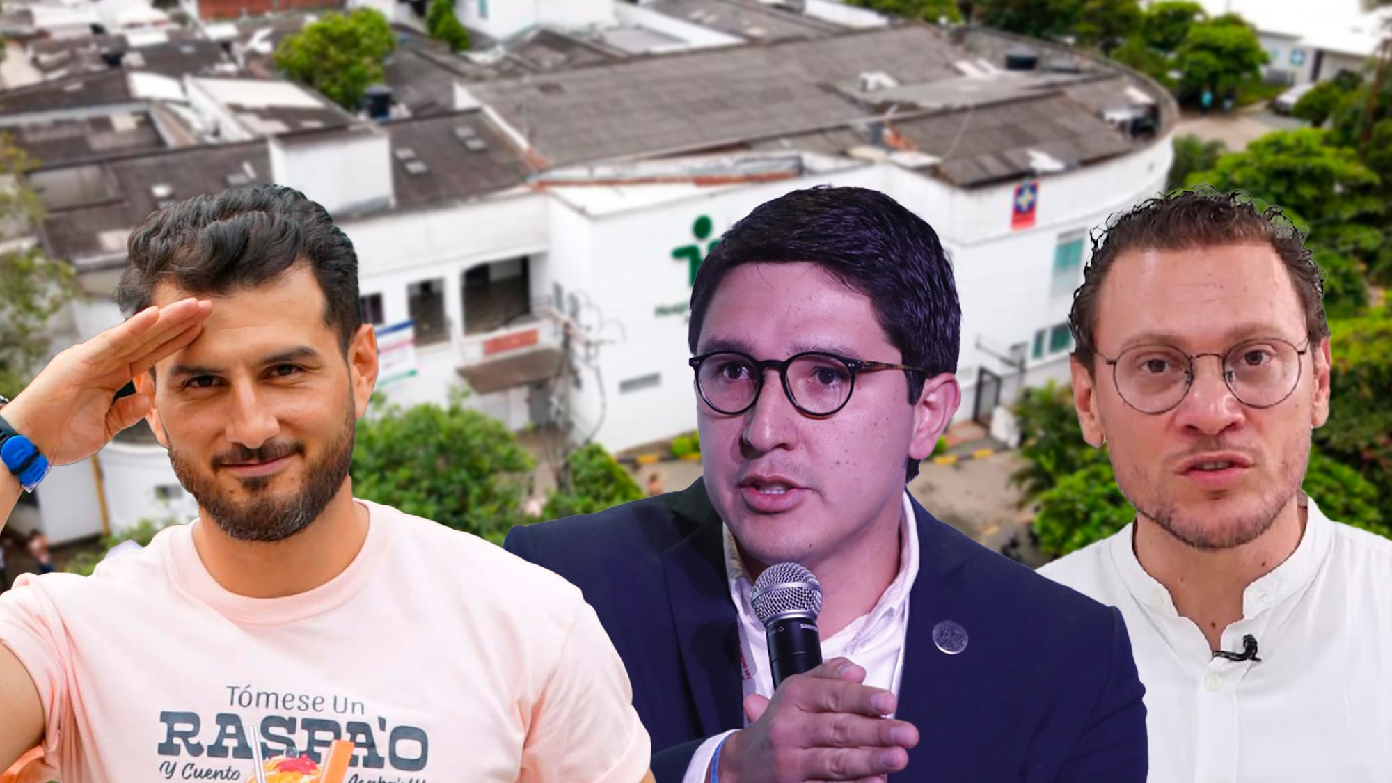 Hugo Ruano, Duvalier Sánchez y exalcalde Felipe Ramírez
