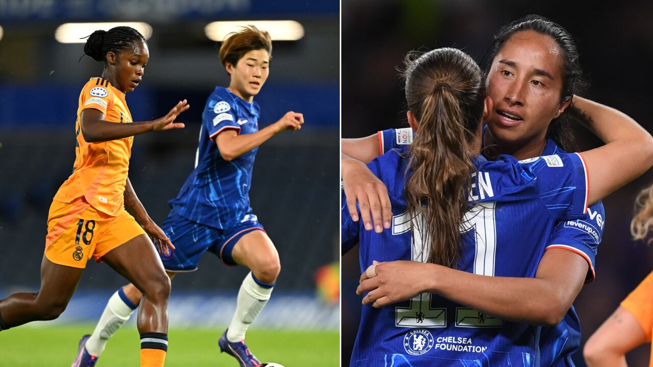 Linda Caicedo y Mayra Ramírez se enfrentaron en Champions League