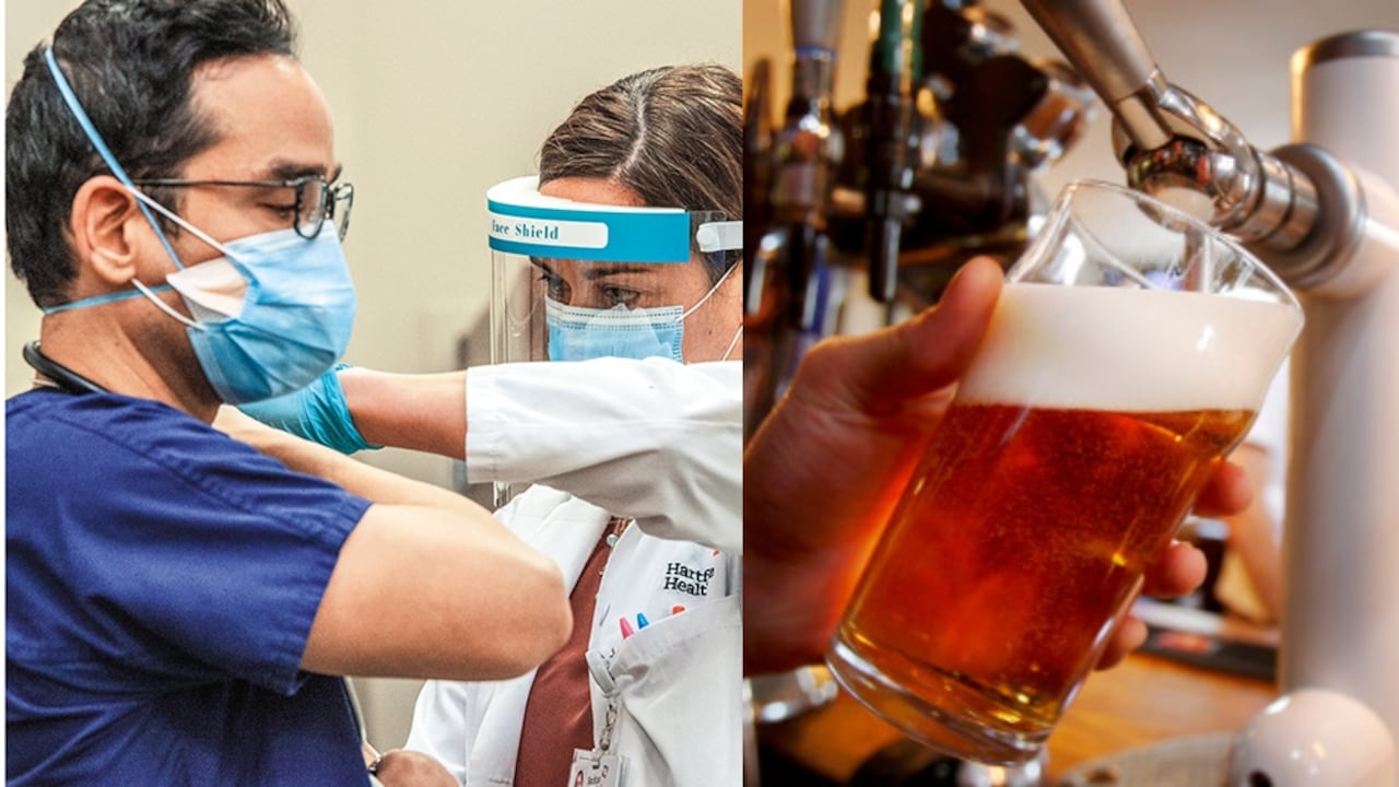 Expertos y funcionarios del Gobierno señalan en qué casos es posible consumir licor antes o después de vacunarse contra el coronavirus.