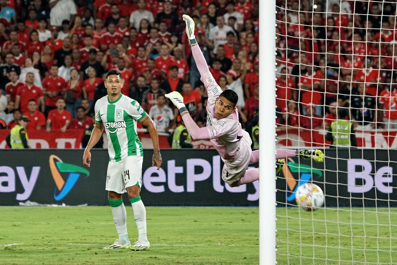 Imagen del partido entre América de Cali y Atlético Nacional por la fecha 14 del segundo semestre de la Liga colombiana 2023.