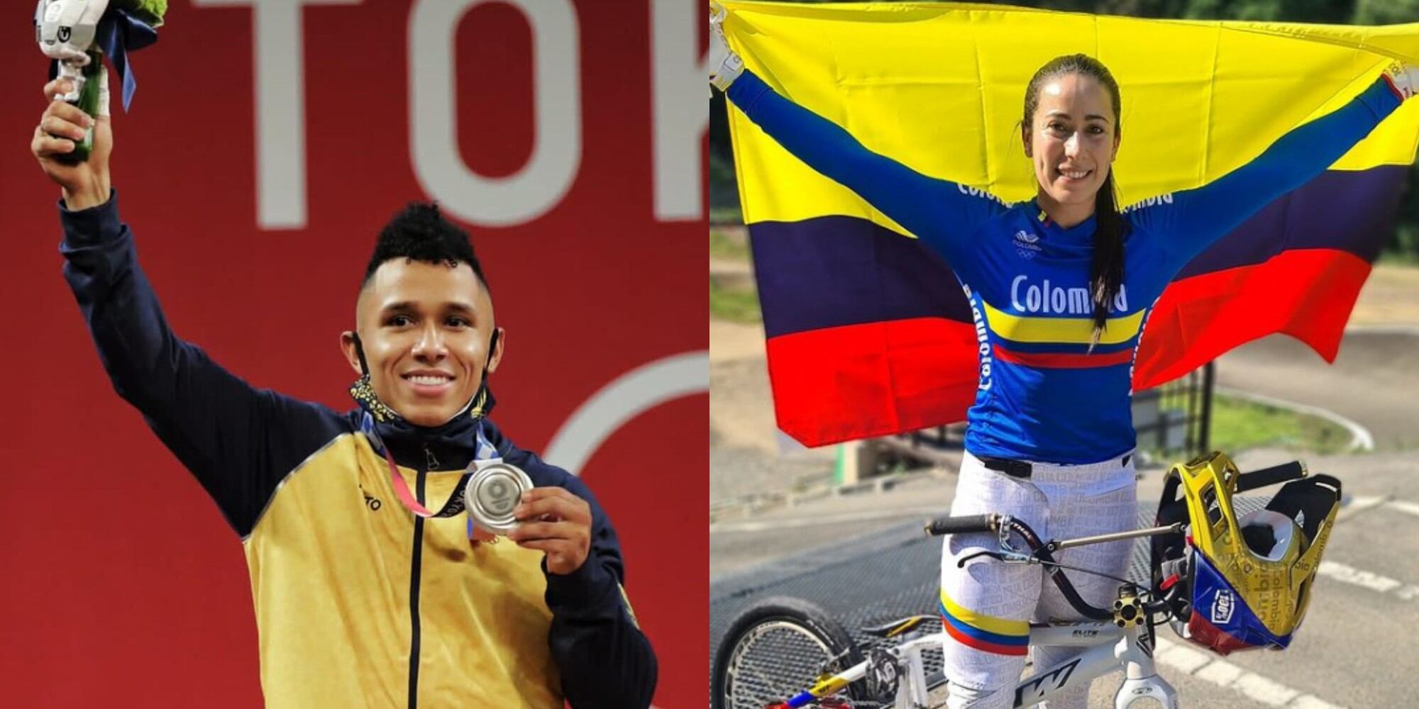 Luis Javier Mosquera y Mariana Pajón