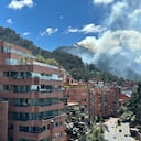 Incendio en los cerros orientales de Bogotá