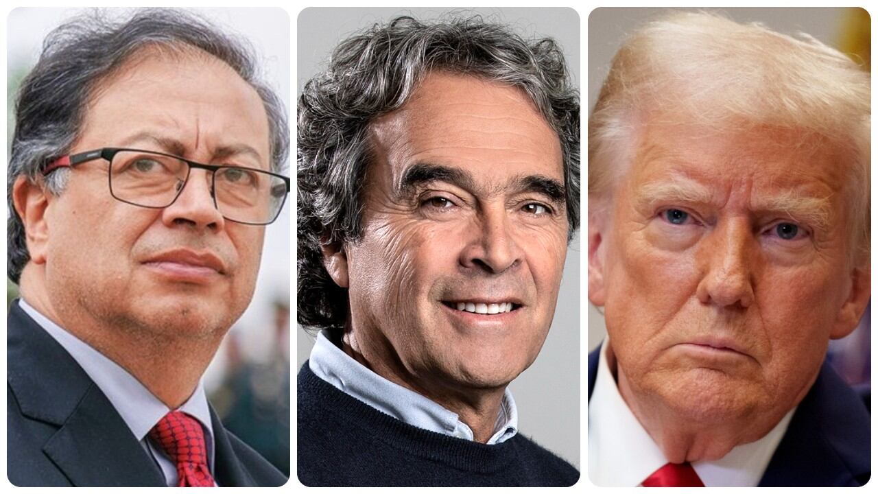 Gustavo Petro, Sergio Fajardo y Donald Trump.