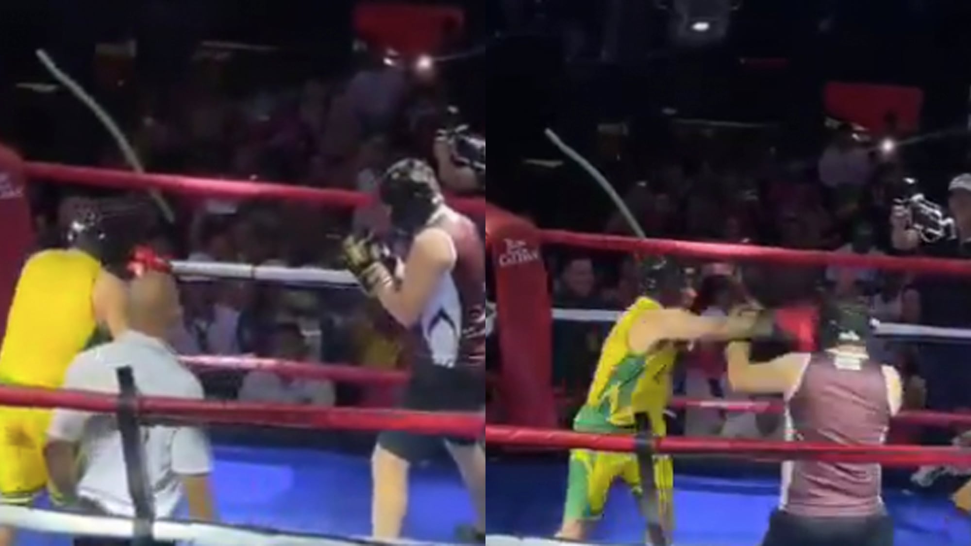 Gobernador de Caquetá (amarillo) VS Alcalde de Florencia (Vino tinto).