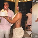 Andrea movió sus caderas al estilo Shakira como regalo para Felipe. Fotos: Instagram @andreavaldirisos.